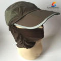 Открытый Quick Drying Round Sun Helmet Дышащая Mesh Mask Bonnie Hats Складная шапочка Sunbonnet УФ-защита Летняя шапка